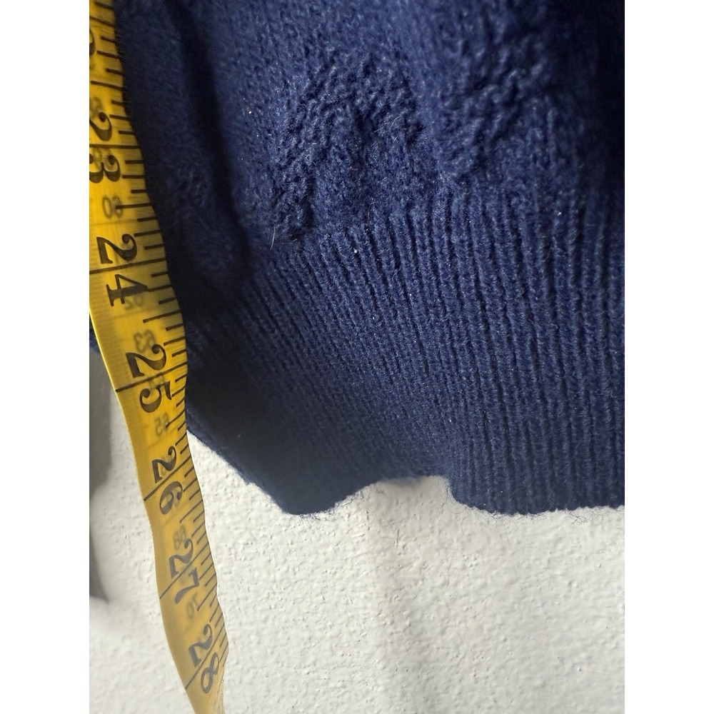 90's Loafers by Reed St.‎ James Sweater Mens Med Blue w/ Argyle Pattern Grandpa - Picture 6 of 7